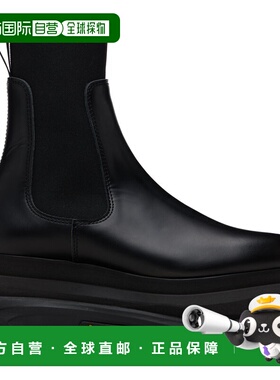 1h可退 潮奢 Sacai 男士 黑色切尔西靴 SCM337001BLACK