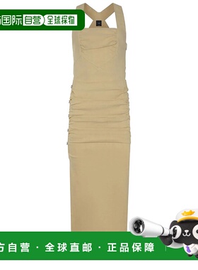 PINKO 女士连衣裙 104827A0IMC23 SS2025 黄色包臀裙