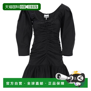 女士连衣裙 长袖 F9171099 黑色 连衣裙包臀裙 SS2024 GANNI