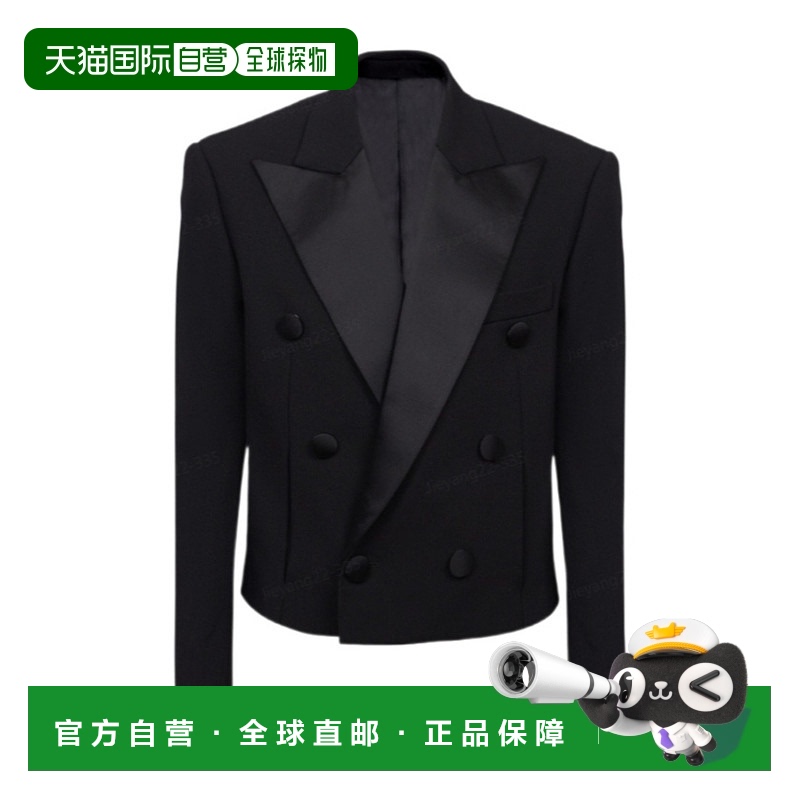 1h可退 BALMAIN 男士西服 DH1SD100ME25EAP AW2024 黑色 长袖初剪