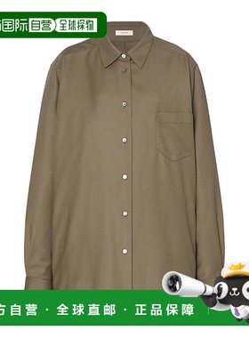 THE ROW 女士衬衫 10275W4084MYB AW2025 军绿色 长袖衬衫