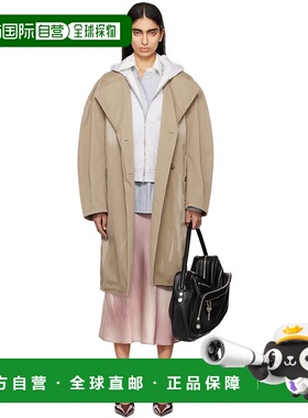 1h可退 潮奢 Acne Studios 艾克妮 女士 黄褐色束带风衣 A90630