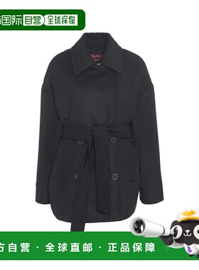 MAX MARA 女士外套 PAUSA013 AW2025 黑色 Cappotto in lana verg