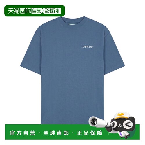 OFF-WHITE 男士T恤  SS2025 44OWOS26T082403蓝色短袖