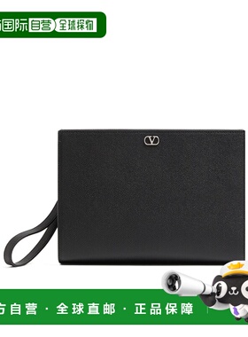 VALENTINO 男士手拿包 YP0AN7UAG0NO CO 黑色 VLOGO 标志手拿包