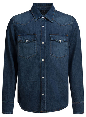 A.P.C. 男士衬衫 COHMEH12632IALBLUE SS2026 蓝色