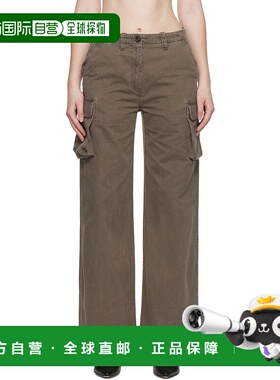 OUR LEGACY 女士休闲裤 W4254PDW AW2025 绿色 腰带环工装裤