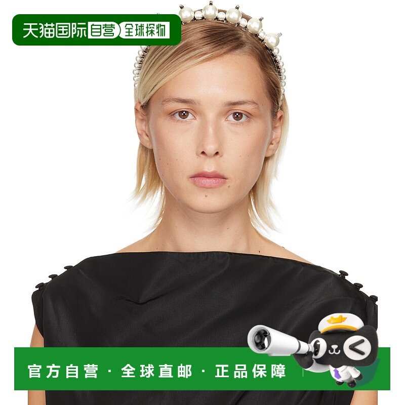 潮奢 Simone Rocha 蒙娜 罗莎 女士 银色 Pearl & Crystal Tiara