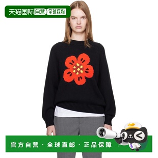 1h可退 潮奢 kenzo 高田贤三 女士 黑色 Paris Boke Flower 毛衣