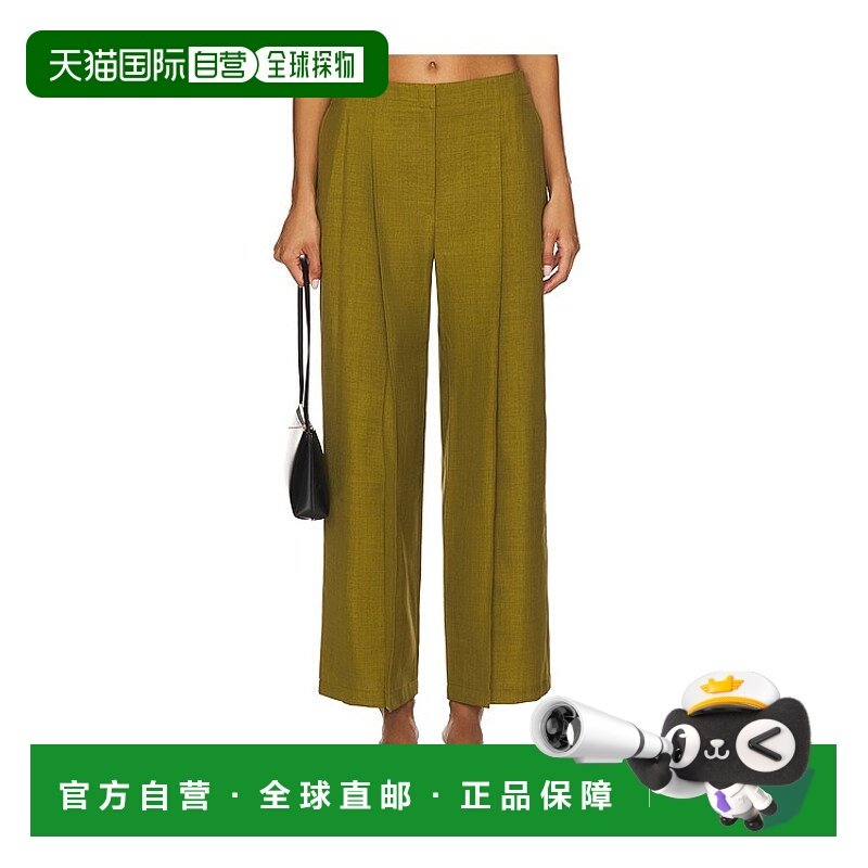 1h可退 潮奢 THEORY 希尔瑞 女士 Deep 打褶裤子 P0605203