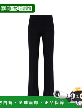 CHLOÉ 女士休闲裤 CH25WPA031614C3 AW2025 黑色 Wool pleated tr