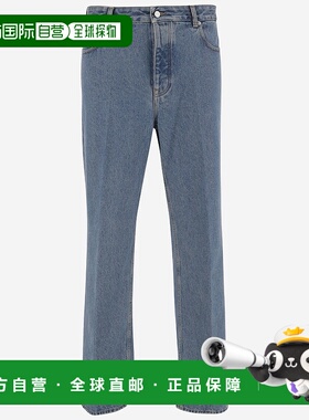 VALENTINO 男士牛仔裤  7V3DE04QB0W558 AW2025蓝色直筒裤