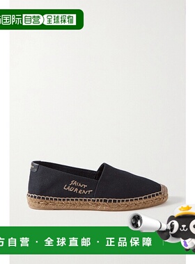 1h可退 潮奢 Saint Laurent 圣罗兰 女士 刺绣草编鞋 6059561P210