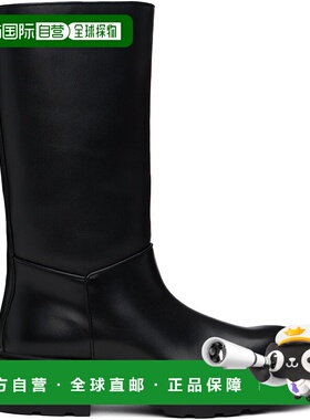 1h可退 潮奢 The Row 女士 黑色 Nobilis TR 中筒靴 F1557L58