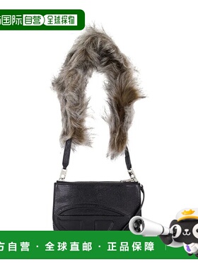 DIESEL 女士钱包 X10330P8631 AW2025 黑色 Diesel 1Dr Twin Pouc