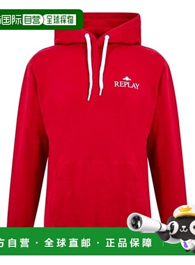 1h可退 潮奢 Replay 男士 小号徽标连帽衫  舒适时尚潮流百搭卫衣