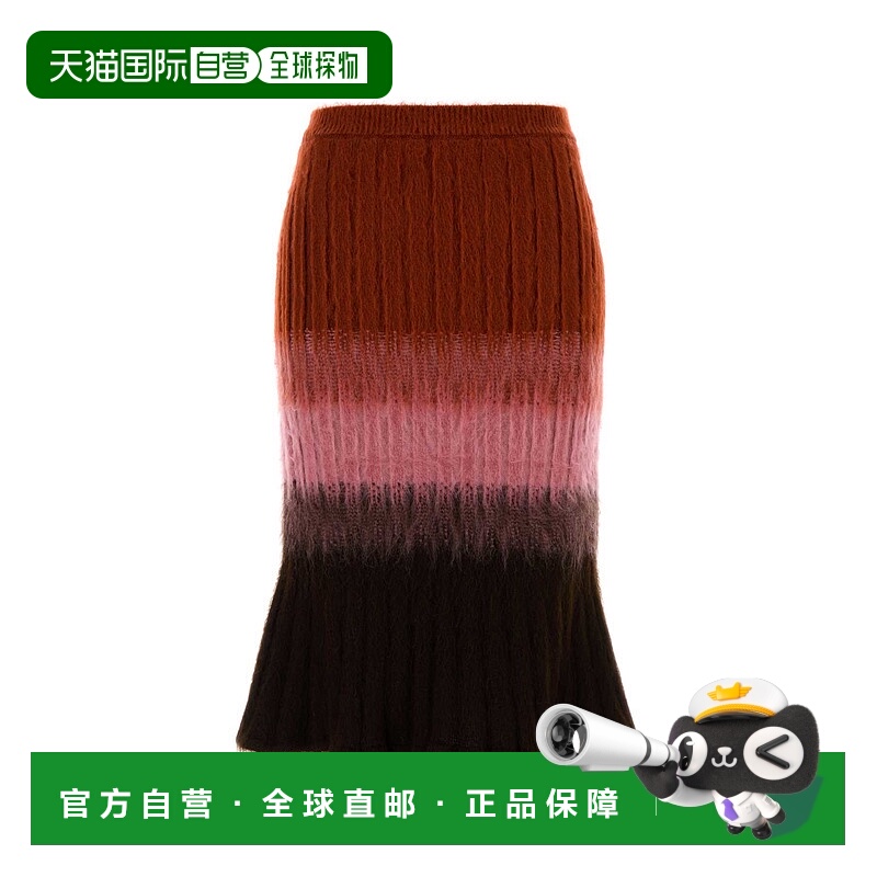 1h可退 FENDI 女士半身裙 FZQ994AYLTF1TIN AW2025 红色 GRADIENT
