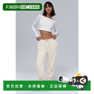 男款 纯色松紧舒适抽绳运动长裤 yoga alo