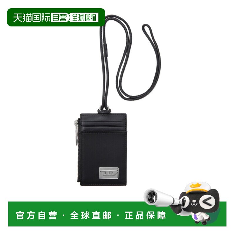 DIESEL 男士手机壳 X10613P8810T8013 SS2026 黑色 拉链口袋证件