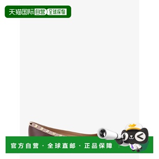 潮奢 铆钉皮质平底鞋 Valentino 女士 7W2S0403V 华伦天奴 1h可退
