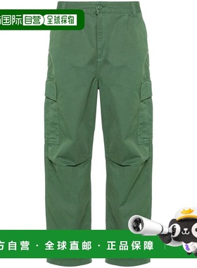 CARHARTT WIP 男士休闲裤 I03121829NGD AW2024绿色阔腿裤 直筒裤