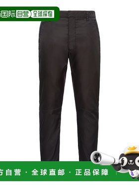 PRADA 男士休闲裤 SPH661WQ8S202F0002 SS2024 黑色卫裤