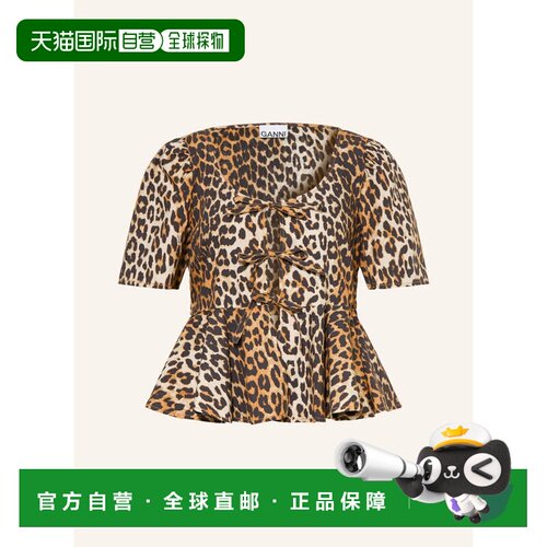 GANNI 女士衬衫 100314017512000 CO 花色 Shirt blouse