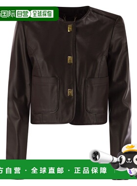 1h可退 潮奢 Elisabetta Franchi 女士 圆领短款夹克 GD52Z56E2