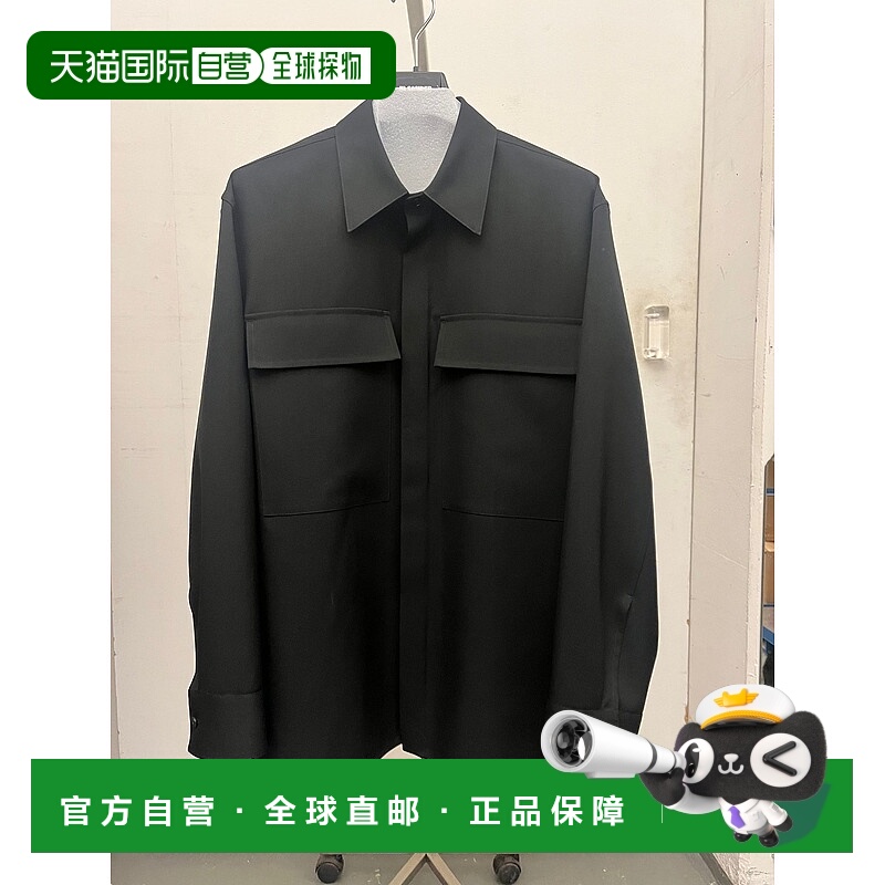 1h可退 JIL SANDER 男士衬衫 J23DL0104J40159001 CO 黑色