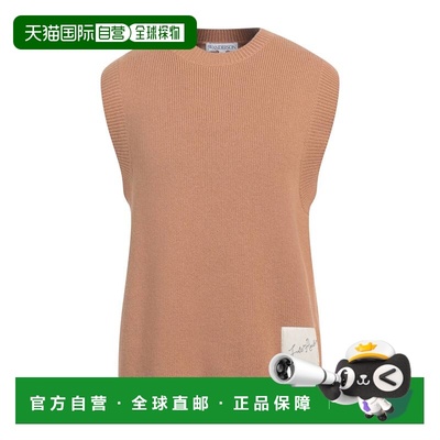 1h可退 潮奢 J.W. Anderson 男士 无袖毛衣 brown棕色 舒适时尚