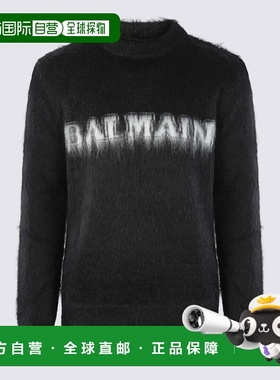 BALMAIN 男士针织衫 BH0KD000KF38EAB AW2023 黑色