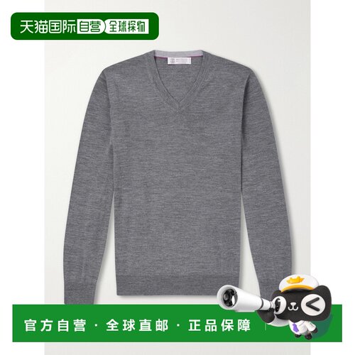 Brunello Cucinelli 布内罗 古奇拉利 男士 羊毛羊绒混纺毛衣 M24