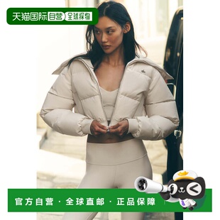 alo yoga 纯色拉链防水保暖宽松翻领长袖夹克外套 女款
