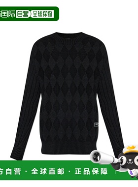 BALMAIN 男士针织毛衣 DH1KF095KG980PA AW2024 黑色