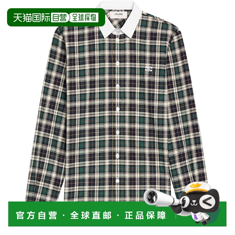 1h可退 CELINE 赛琳 思琳 25秋冬  CEL2A856GEE 女士 长袖衬衫