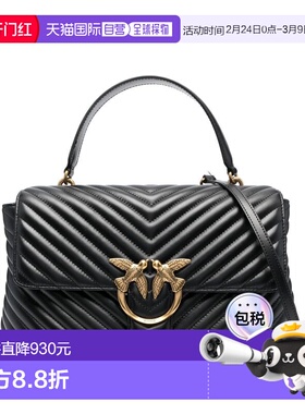 PINKO 女士单肩包 100042A0GKZ99Q SS2025 黑色手提包