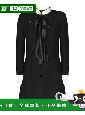 VALENTINO 女士大衣 7B0VAGH51CFCFD AW2025 黑色 长袖连衣裙