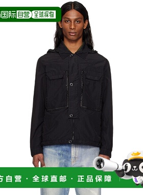 1h可退 潮奢 C.P. Company 男士 黑色 Flatt Nylon Goggle 夹克 1