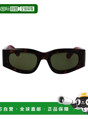 GUCCI 女士眼镜 GG1664S002 AW2025 黑色 几何框太阳镜