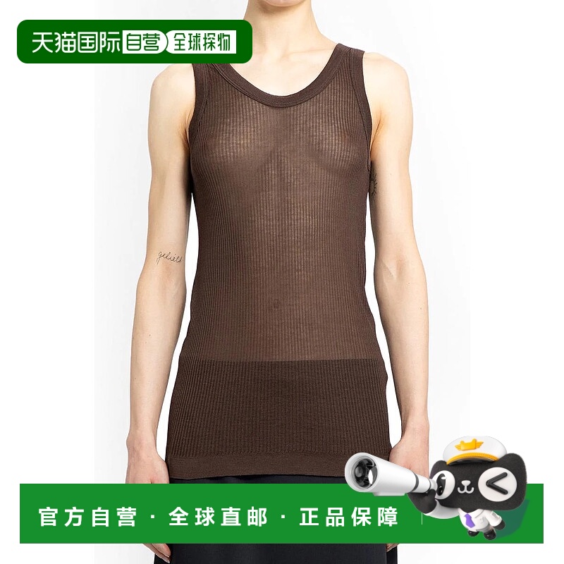 1h可退 LEMAIRE 女士T恤 TO1156LK1017BR490 SS2024 棕色