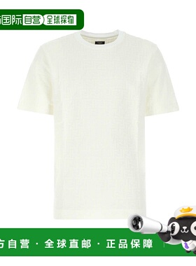 FENDI 男士T恤 FY0936A7D5F0GF7 AW2024 白色 White piquet t-shi