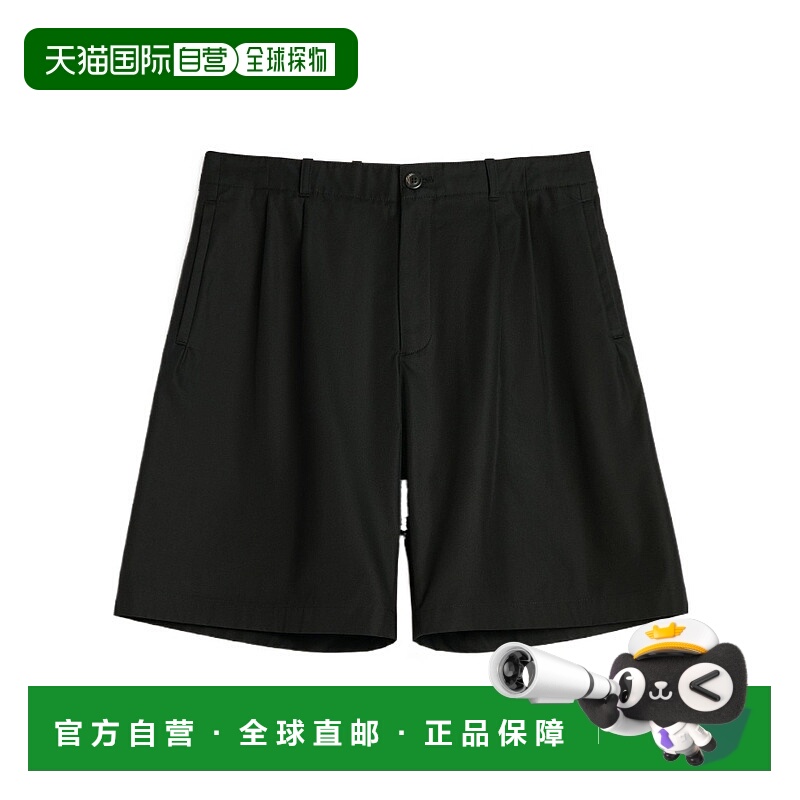 1h可退 OUR LEGACY 女士短裤 M4254PT AW2025 黑色 腰带环短裤