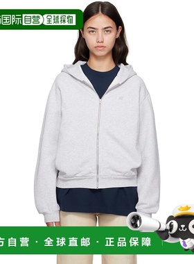 1h可退 潮奢 Acne Studios 艾克妮 女士 灰色拉链连帽衫 CI0184
