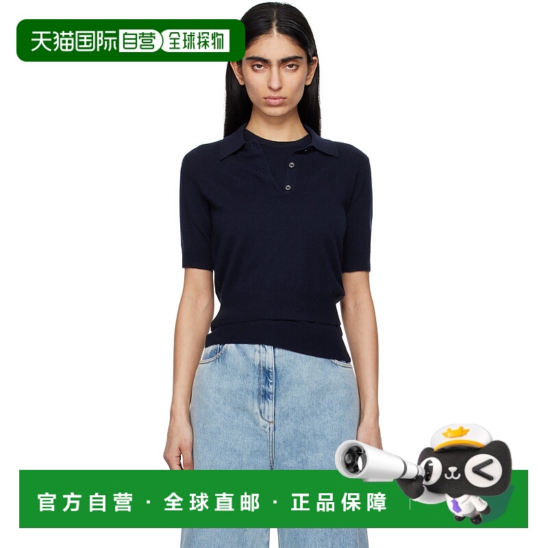 1h可退 潮奢 Arch4 女士 海军蓝 Caitlin Polo 衫 KNJP2547