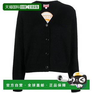 KENZO 女士针织毛衣 FD62PU4263BB44316-1 AW2023 黑色开衫针织衫