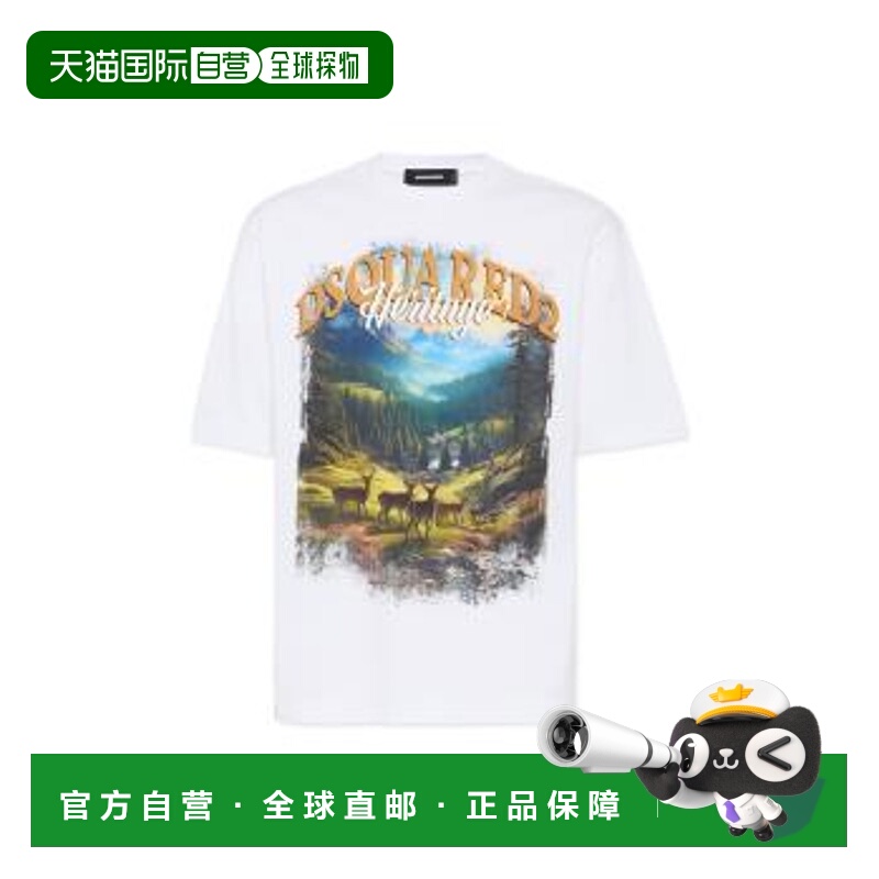 1h可退 DSQUARED2 男士T恤 S74GD1467S24583100 AW2025