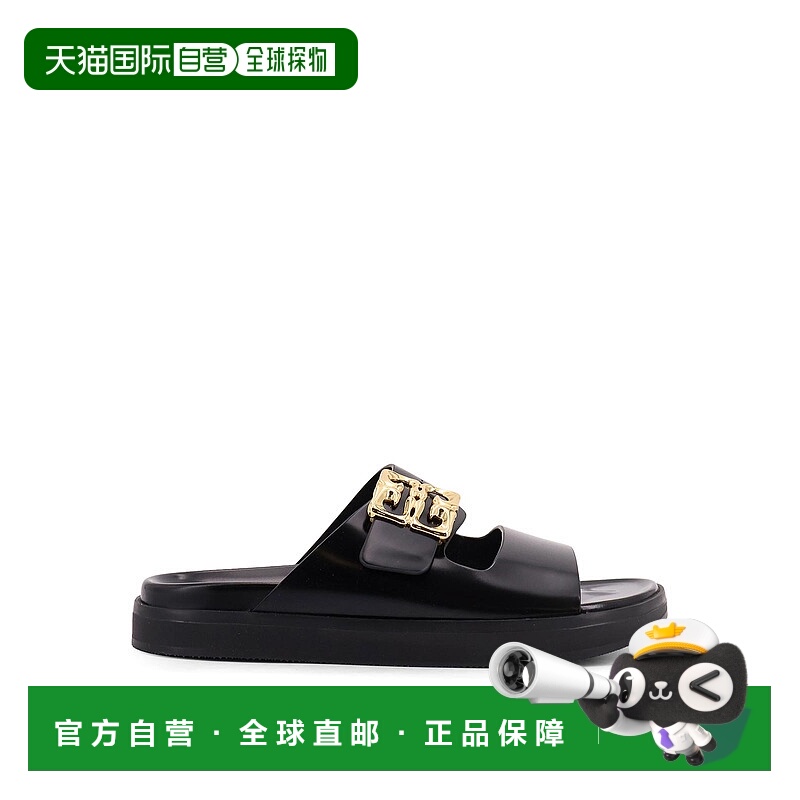 1h可退 GIVENCHY 女士凉鞋 BE309UE2CF1 AW2025 黑色 Slides 4G L