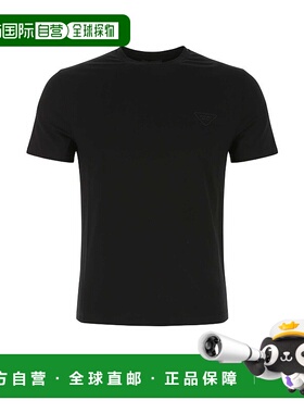 PRADA 男士T恤 UJN712S2111YDPF0002 CO JERSEY黑色上衣男装