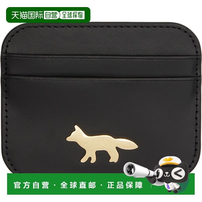 1h可退 潮奢 MAISON KITSUNE 女士 黑色 Edie 卡包 OW05700LR0001