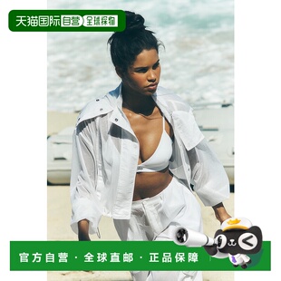 Game Time Full alo 透气宽松连帽落肩长袖 Cropped Zip 夹克 yoga